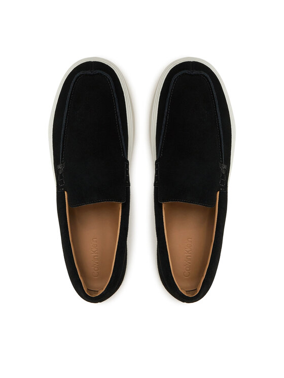 Calvin Klein Calvin Klein Mokaszin Moccasin Suede HM0HM01794 Fekete