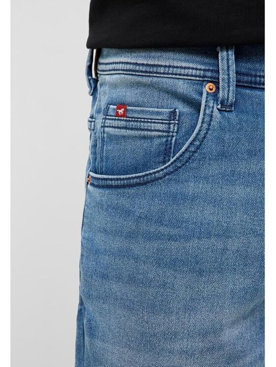 Mustang Mustang Szorty jeansowe Style Chicago Shorts Z Niebieski Slim Fit