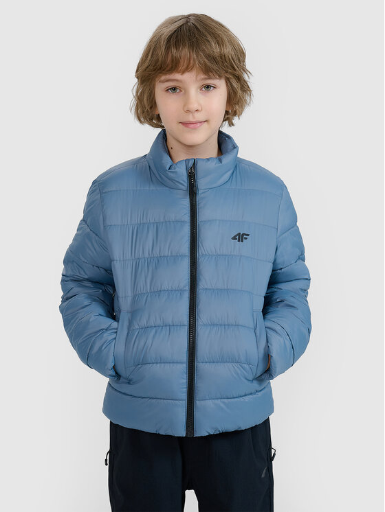 4F 4F Kurtka puchowa 4FJWSS25TDJAM520-32S Niebieski Regular Fit