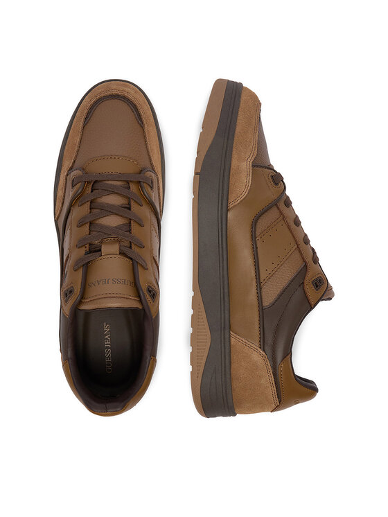 Guess Jeans Guess Jeans Sneakersy EO-TEKSAS-02 126AM Brązowy jasny