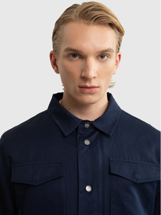 BIG STAR BIG STAR Kurtka przejściowa PLATOS Granatowy Basic Fit