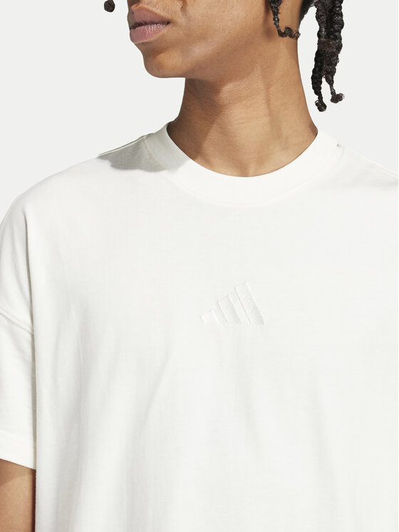 All white adidas t shirt sales