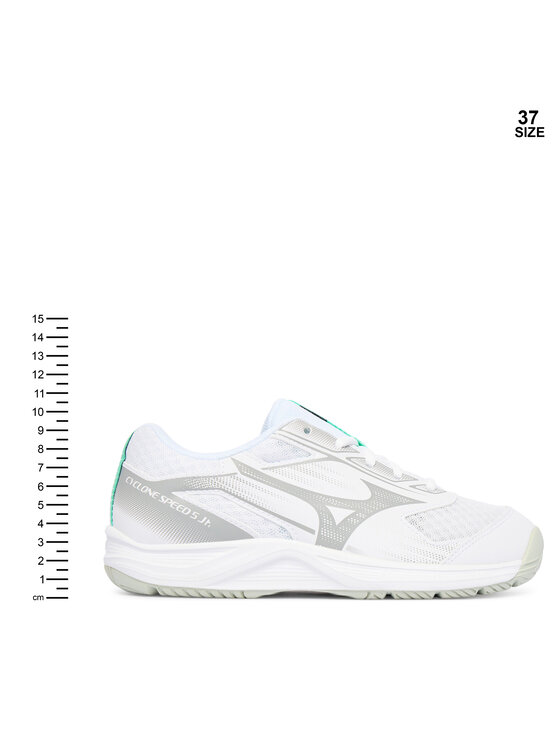 Mizuno Mizuno Zāles apavi Cyclone Speed 5 Jr. V1GD2511 Balts