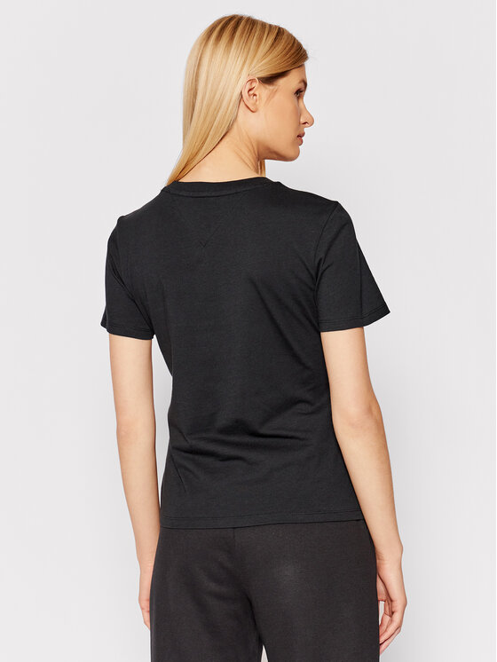 Tommy Jeans Tommy Jeans Tričko Tjw Jersey DW0DW09198 Čierna Regular Fit
