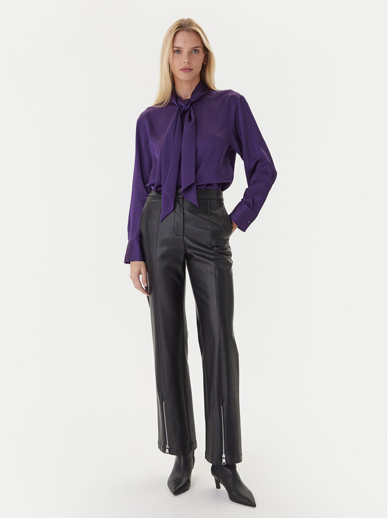 Calvin Klein Calvin Klein Blúzka LV044D125G Fialová Regular Fit