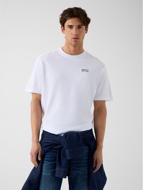 Guess Guess T-Shirt 183049 Bílá Classic Fit