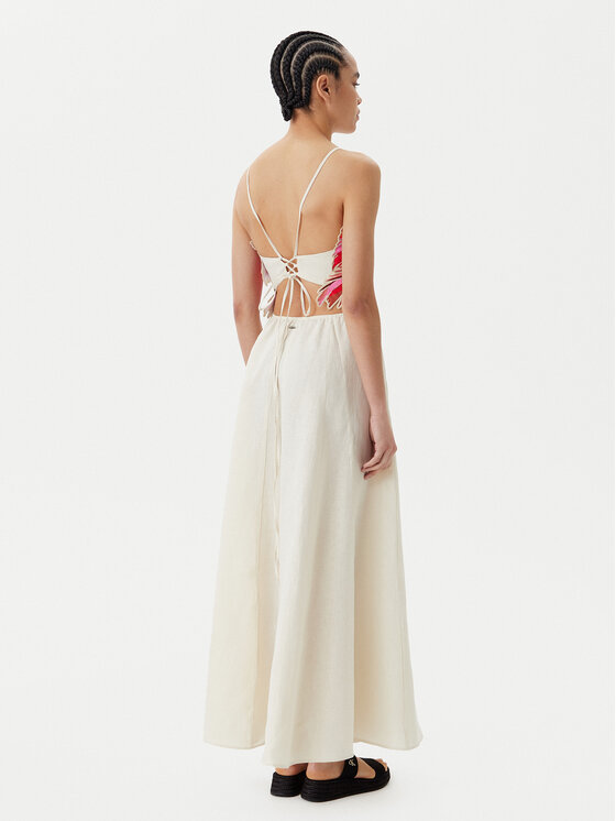 Maaji Maaji Ljetna haljina Sunrise PT2530CLD001 Bež Regular Fit
