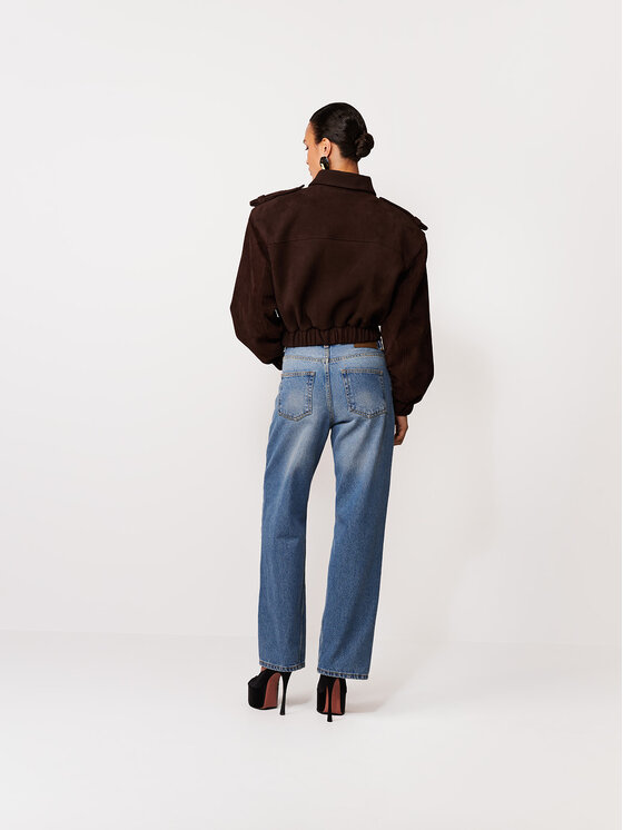 La Mania La Mania Prechodná bunda BERLIN Hnedá Basic Fit