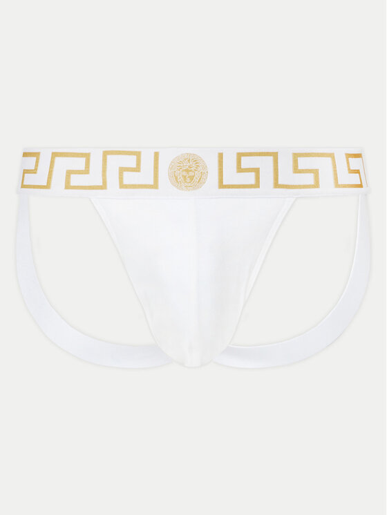 Versace Jock Strap slip apakšbikses AUU01017 1A10011 Balts