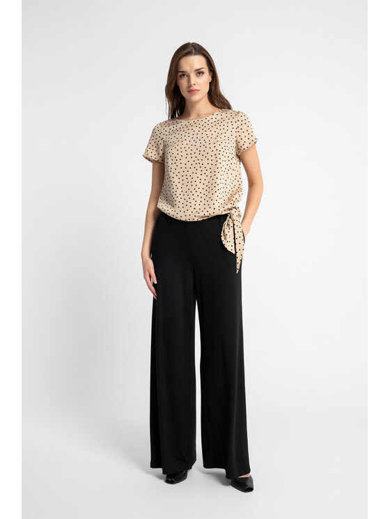 CLICK CLICK Μπλουζάκι 10-6840 Μπεζ Comfortable Fit