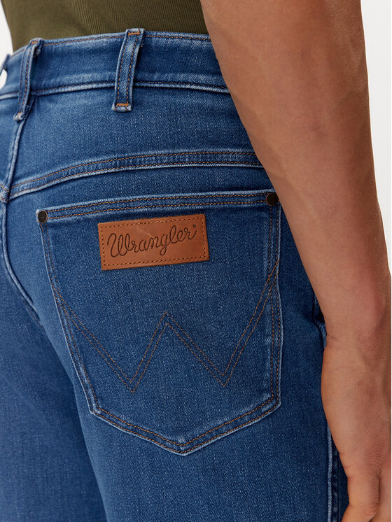 Wrangler Wrangler Džinsai River 112352673 Mėlyna Tapered Fit