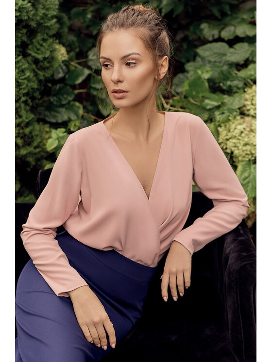 Makover Makover Blúzka K037 Ružová Regular Fit