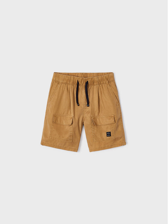 Mayoral Mayoral Шорти от плат 3237 Бежов Regular Fit