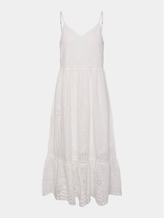 YAS YAS Sukienka letnia Luma 26032686 Biały Regular Fit