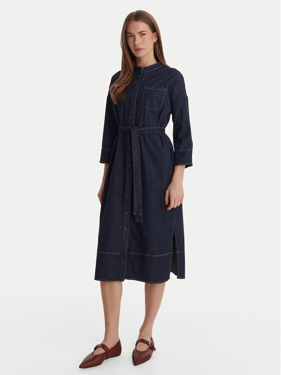 Marella Marella Jeans haljina Sarta 2615221051 Tamnoplava Regular Fit