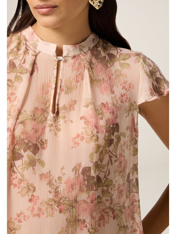 Oltre Oltre Blusa 2020J000785N0R6 Rosa Regular Fit