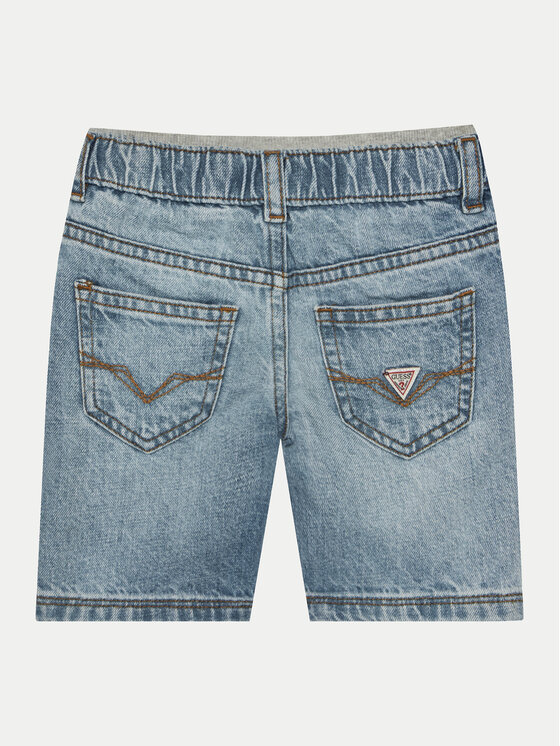Guess Guess Szorty jeansowe N5GD01 D41E0 Niebieski Regular Fit