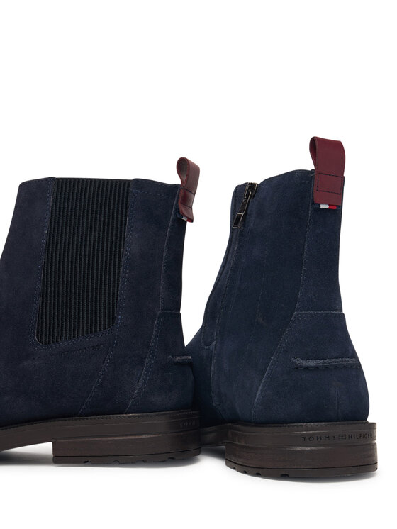 Tommy Hilfiger Tommy Hilfiger Stivaletti Cleated Hilifger Suede Boot FM0FM05961 Blu scuro