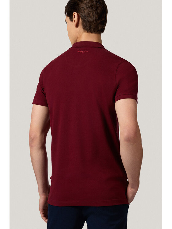 Próchnik Próchnik Polo PM5 PO073125000019 Bordowy Regular Fit