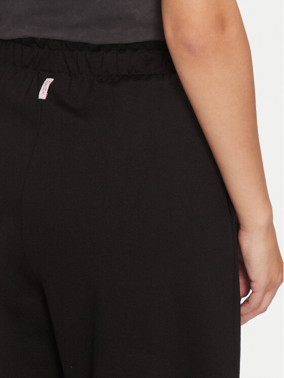 Deha Deha Kalhoty culottes D12676 Černá Loose Fit