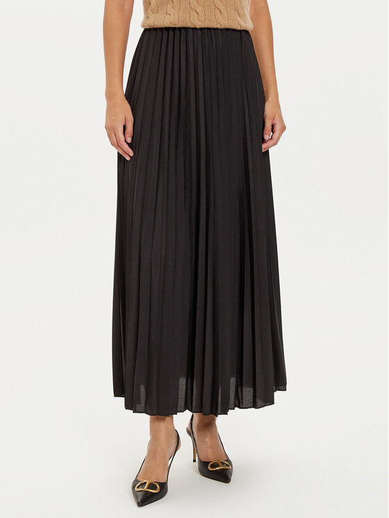 Vero Moda Plisovaná sukňa Soma 10316237 Čierna Regular Fit
