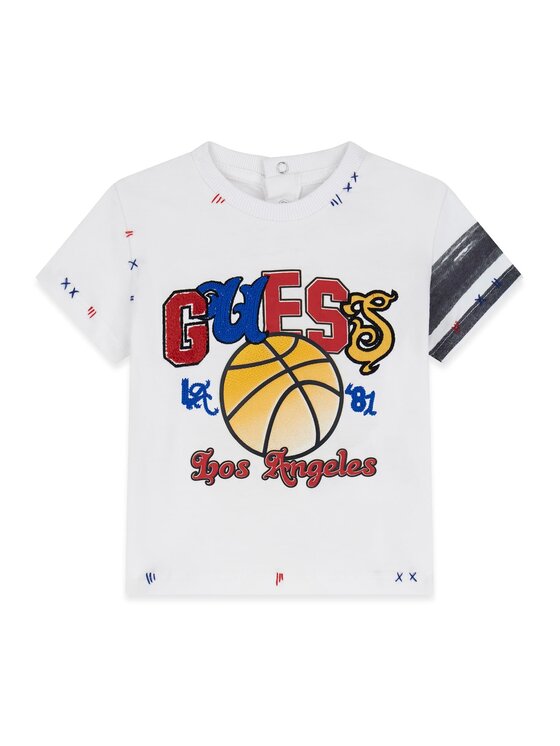 Guess Kids Guess Kids T-Shirt 183152 Biały Classic Fit