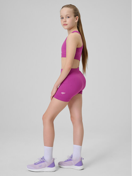 4F 4F Kolarki JOY MOTION Różowy ciemny Slim Fit