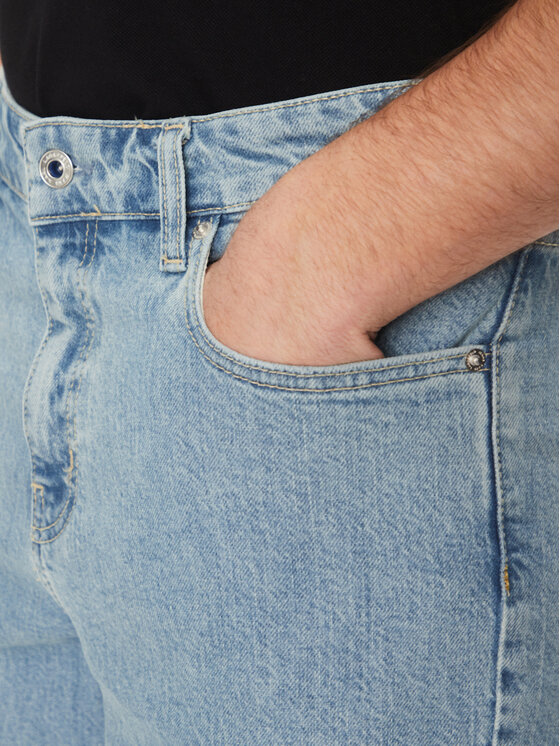 Karl Lagerfeld Jeans Karl Lagerfeld Jeans Pantaloni scurți de blugi A2M10129 Albastru Slim Fit