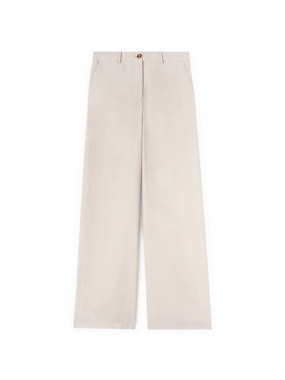 Motivi Motivi Pantaloni di tessuto P072Q004275N002 Écru Over Fit