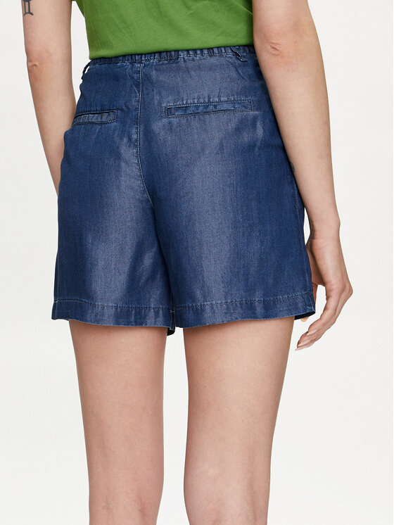 United Colors Of Benetton United Colors Of Benetton Шорти з тканини 4KHND9016 Cиній Relaxed Fit