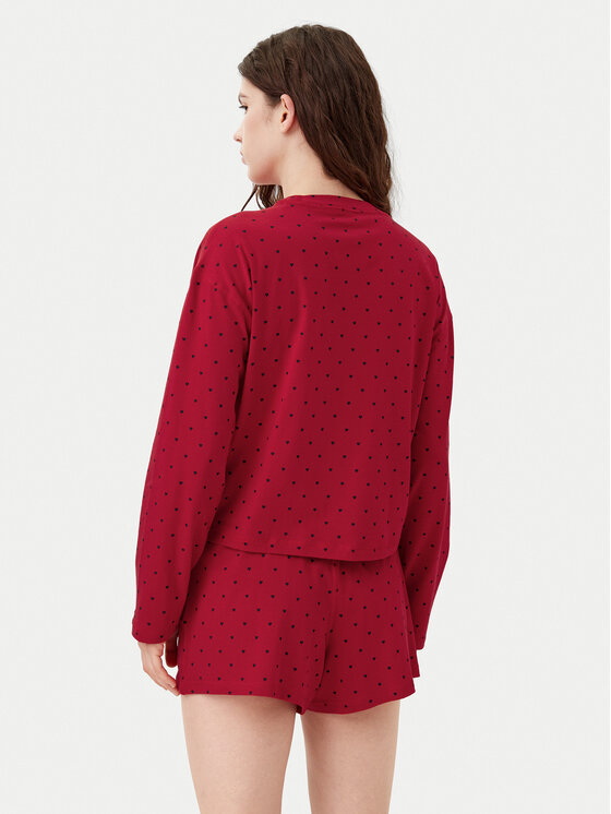 Tommy Hilfiger Tommy Hilfiger Pigiama UW0UW05649 Rosso Relaxed Fit