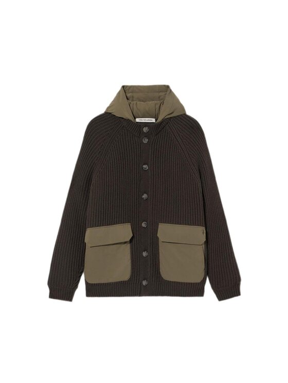 Trussardi Trussardi Cardigan M0268000028N035 Verde Regular Fit