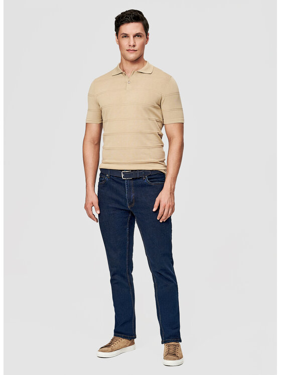 Pako Lorente Pako Lorente Polo P26SF-TX-009 Beżowy Classic Fit