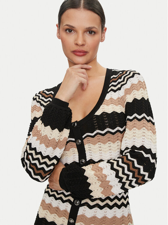 Guess Guess Kardigan Virginia W4YK90 Z3GC0 Czarny Regular Fit