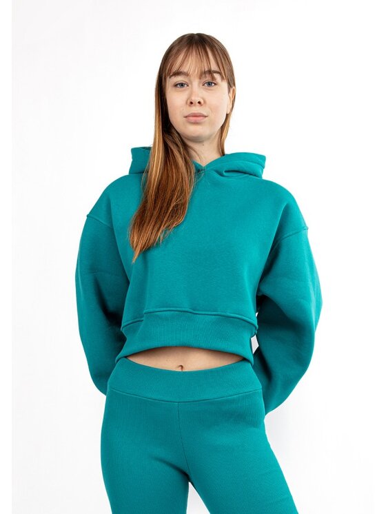 DKaren Sport DKaren Sport Bluza DK-K-B11 Turkusowy Classic Fit