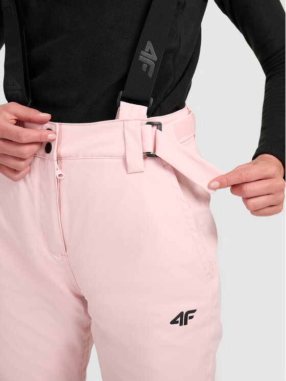 4F 4F Spodnie narciarskie SKIWEAR Różowy jasny Regular Fit