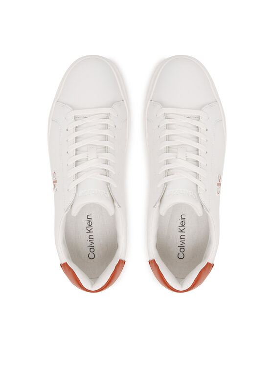 Calvin Klein Calvin Klein Sneakersy Chunky Cupsole Laceup Lth YM0YM01344 Biały