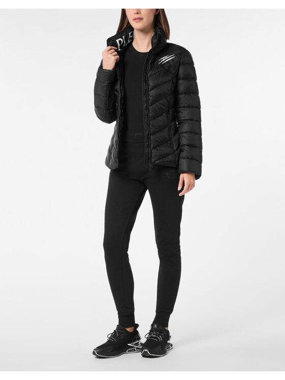 Plein Sport Plein Sport Kurtka puchowa 23979 Czarny Regular Fit
