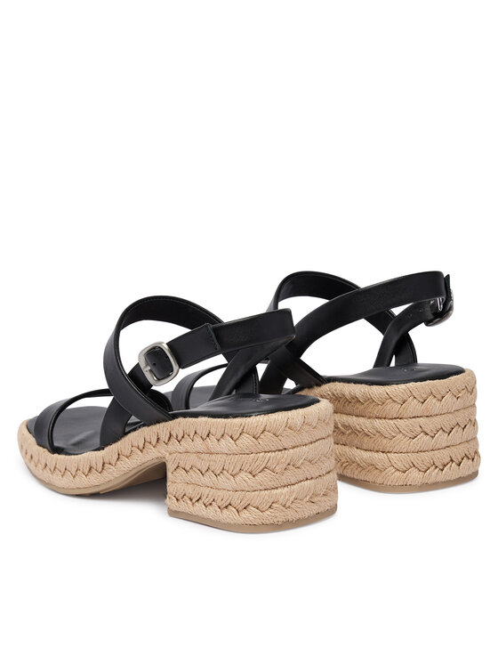 Calvin Klein Calvin Klein Σανδάλια Block Heel Espa 50 Slingb Lth HW0HW02903 Μαύρο