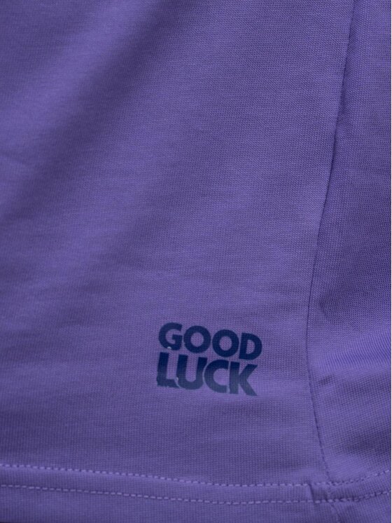 Good Luck Good Luck T-Shirt Koszulka Męska Z Krótkim Rękawem Oversize Fioletowa / Jasna Fioletowa GOOD LUCK Loopy M Fioletowy Regular Fit