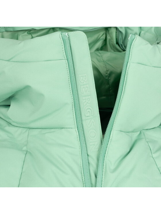 Bergson Bergson Płaszcz SNOW LEOPARD Zielony Regular Fit