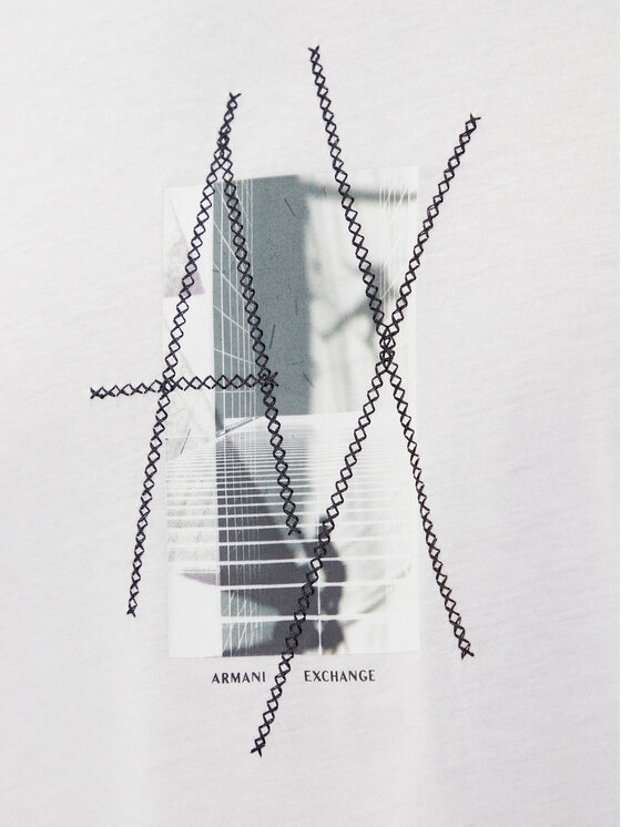 Armani Exchange Armani Exchange Póló XM001440 AF10358 U0009 Fehér Regular Fit