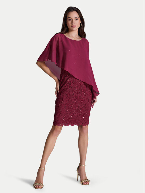 Swing Swing Kokteilinė suknelė 77760410 Vyšninė Regular Fit