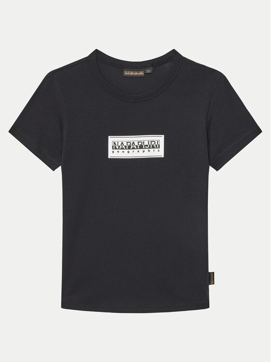 Napapijri T-shirt Chamois NP0A4ILE M Nero Regular Fit, taglia : 8Y