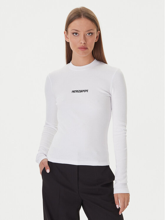 Patrizia Pepe Patrizia Pepe Блуза 2M4512/J355-W103 Бял Regular Fit