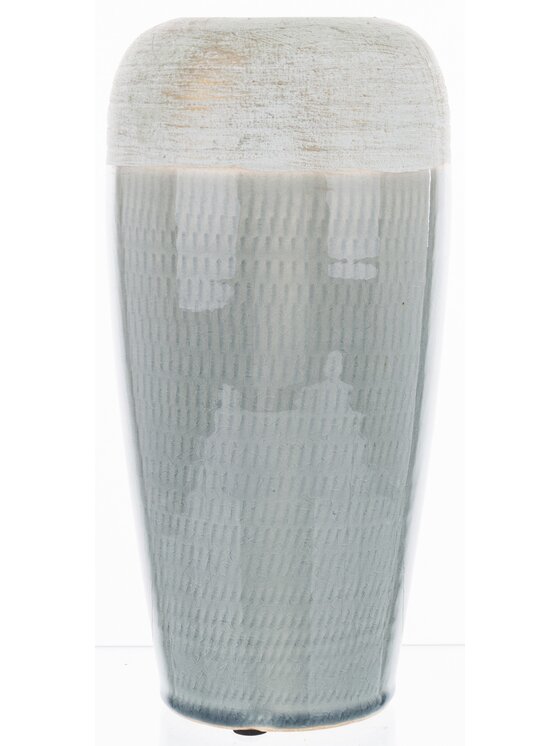 MIAhome MIAhome Wazon ceramiczny niebiesko-biały 25x12x12 cm SASSARA wysoki Kolorowy