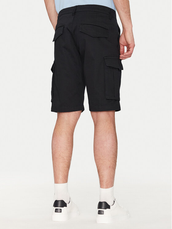Gant Gant Pantalon scurți din material 205069 Negru Relaxed Fit