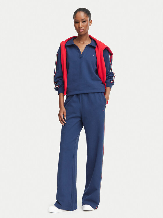 Tommy Hilfiger Tommy Hilfiger Bluza Rugby UW0UW06629 Niebieski Relaxed Fit