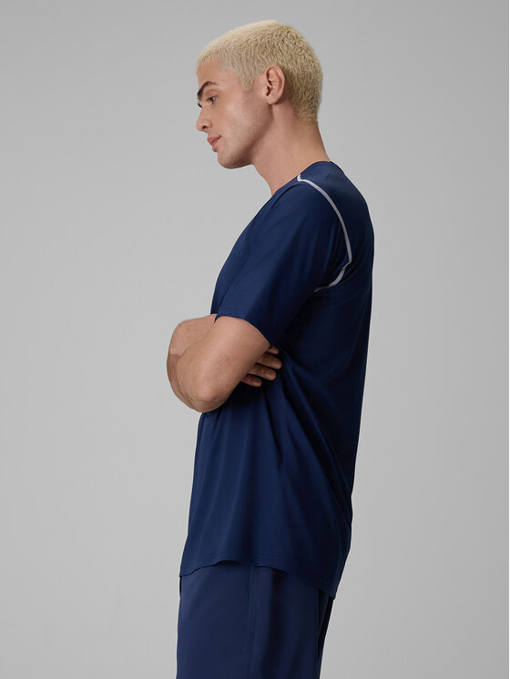 4F 4F Koszulka techniczna SERVE & SMASH Granatowy Regular Fit