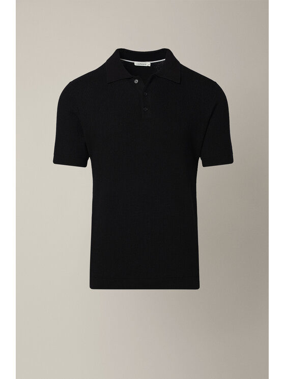 Lancerto Lancerto Polo Teodoro PO073126000033 Czarny Regular Fit